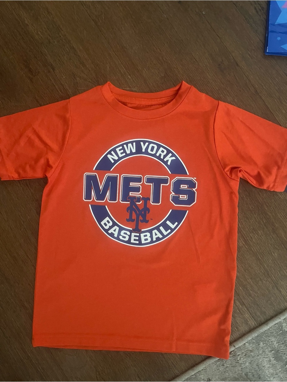 MLB New York Mets Orange Kids Polo Top